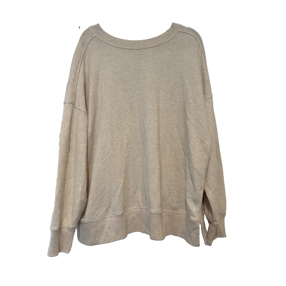 Aerie‎ very oversized M long grey slouchy comfy sweatshirt bow in the back E